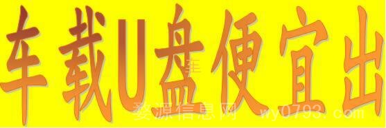 车载U盘 便宜出